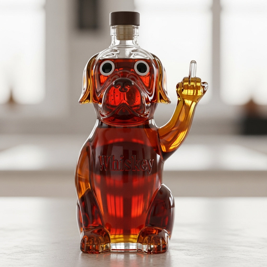 🐾Middle Finger Animal Whiskey Bottle