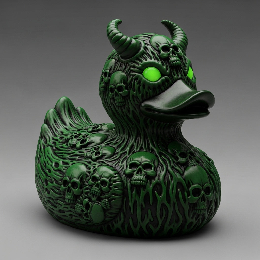 Devil's Skull Duck Ornament