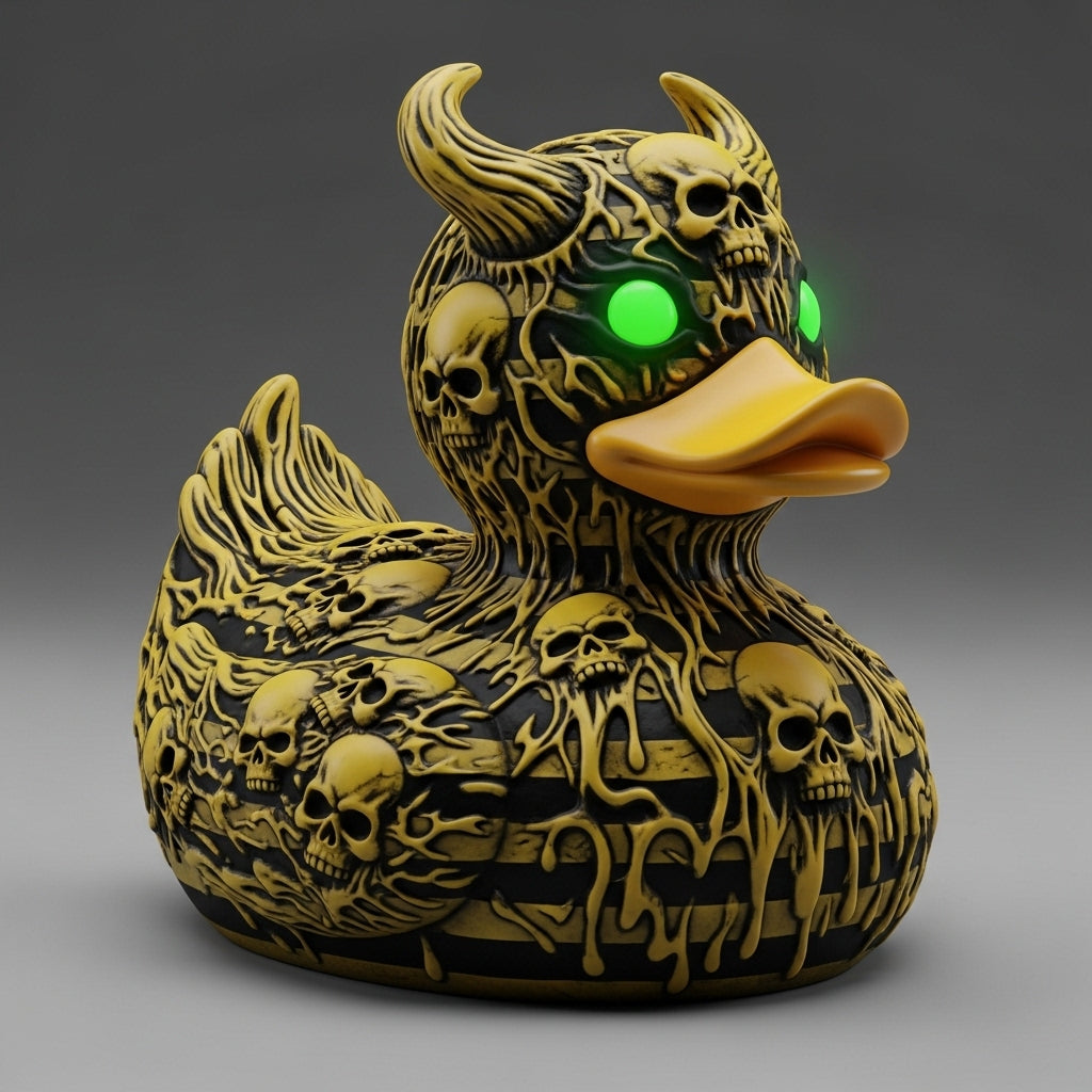 Devil's Skull Duck Ornament