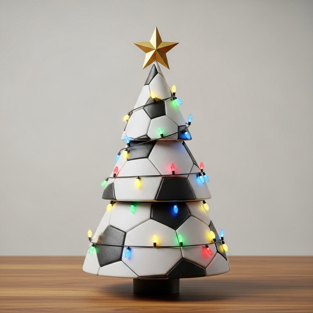 🏈🏆 Sporty Christmas Tree – Celebrate the Holidays Like a True Fan!