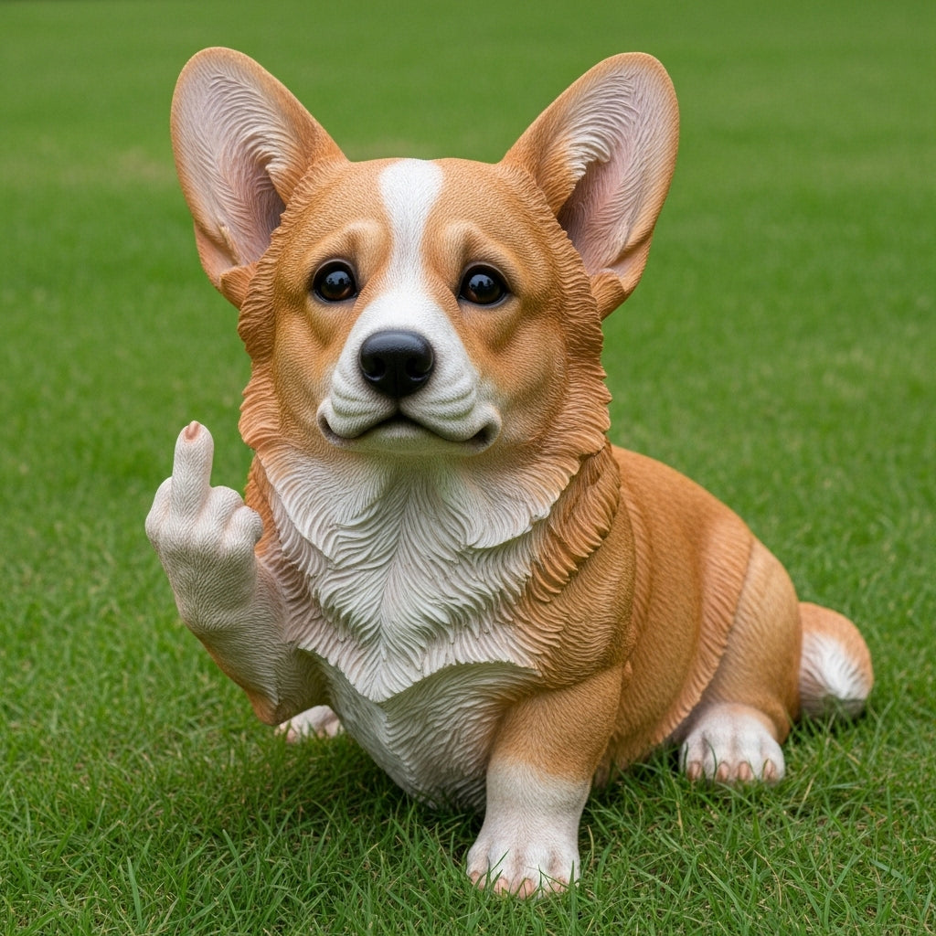 🐶Rude Dog Middle Finger Figurines