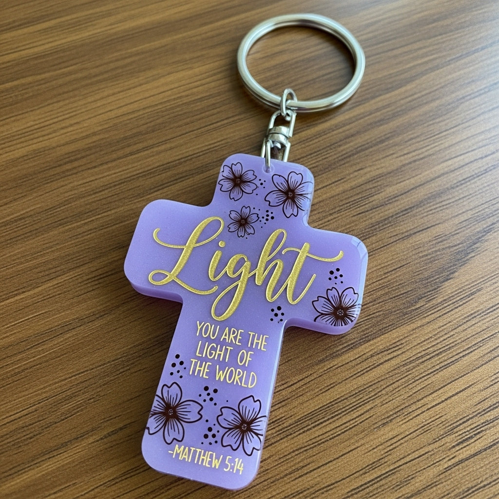 Inspirational Cross Keychains – Faith-Based Christian Key Rings ✝️