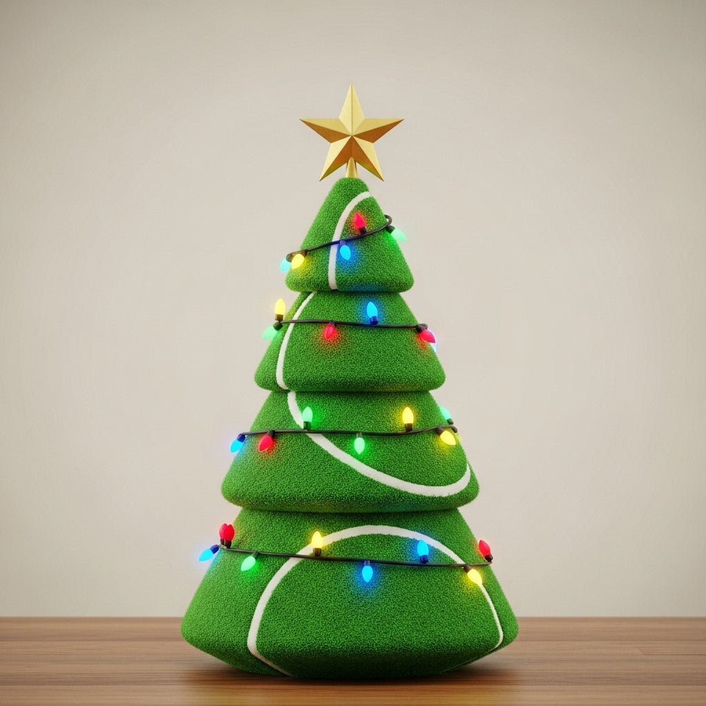 🏈🏆 Sporty Christmas Tree – Celebrate the Holidays Like a True Fan!