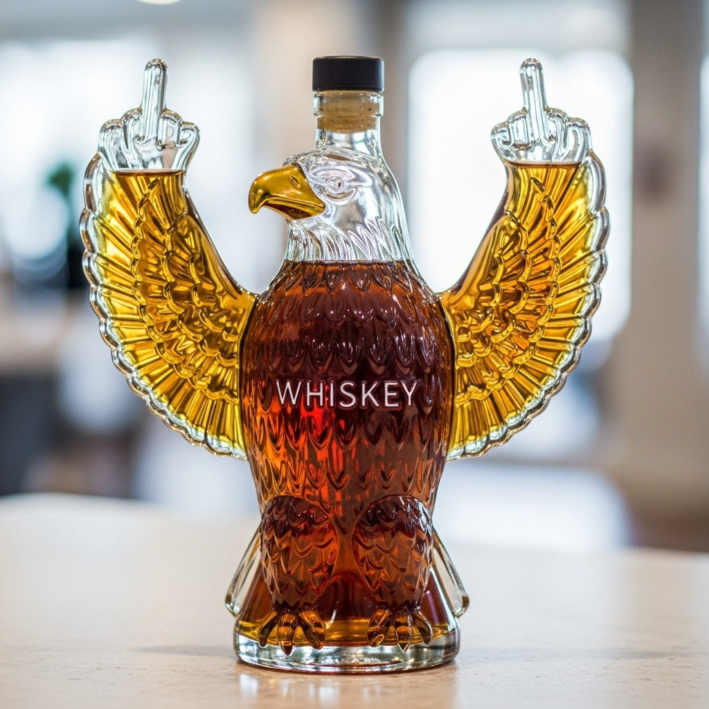 🐾Middle Finger Animal Whiskey Bottle