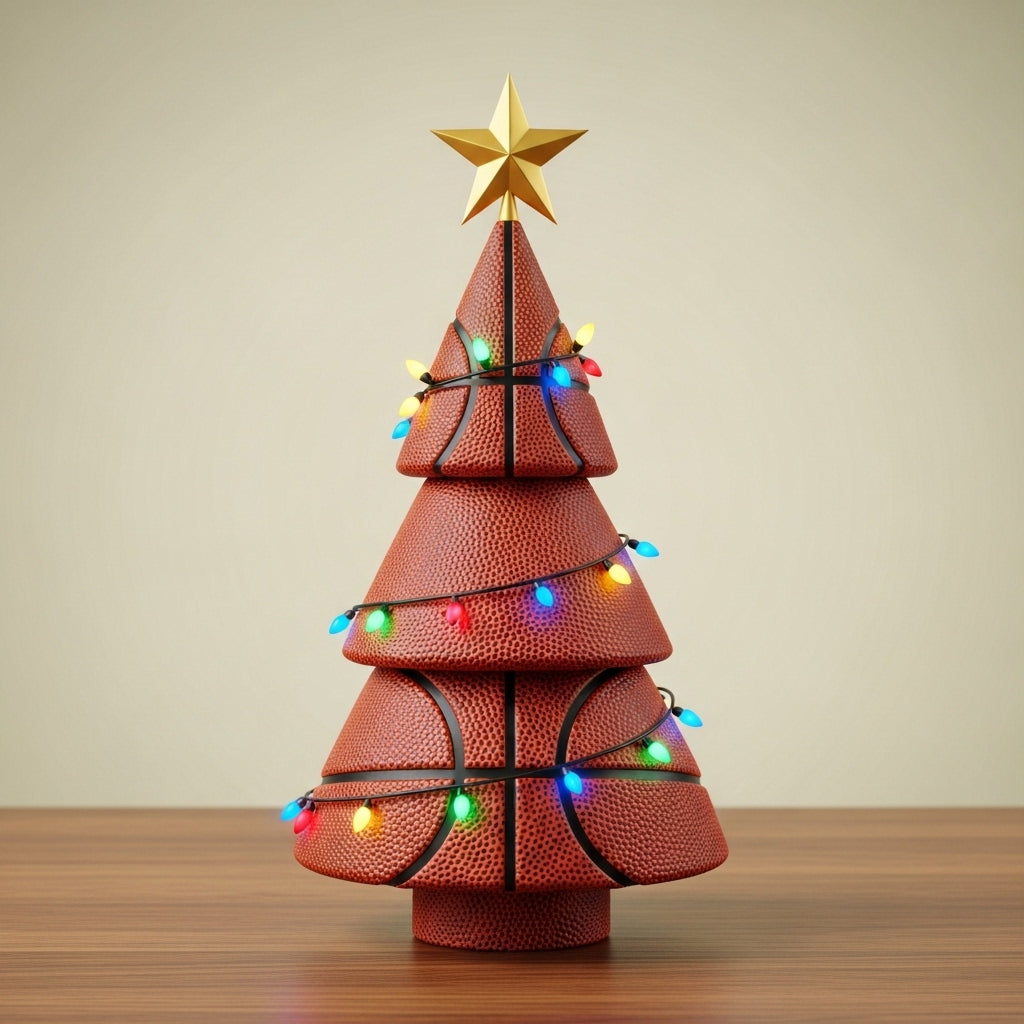 🏈🏆 Sporty Christmas Tree – Celebrate the Holidays Like a True Fan!