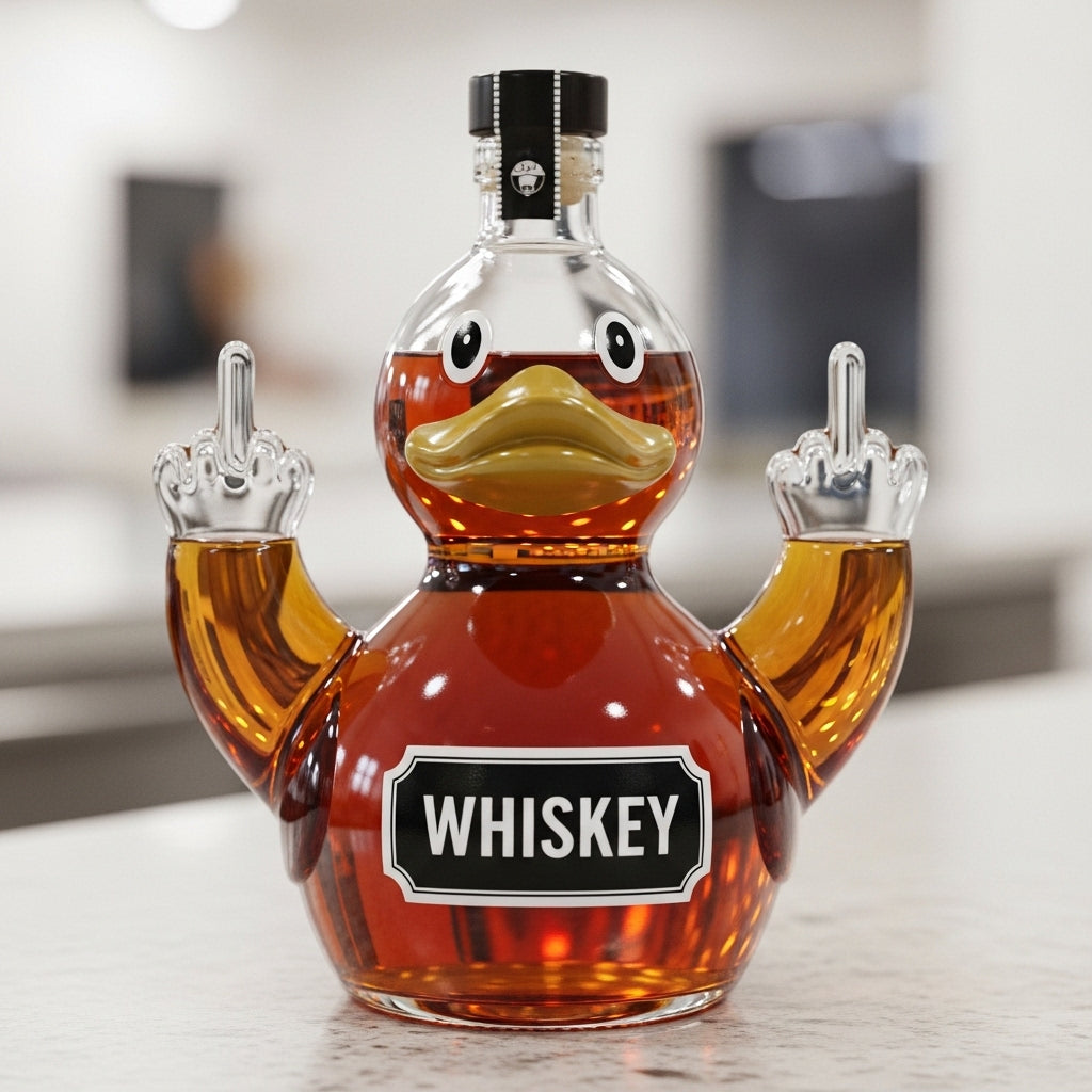 🐾Middle Finger Animal Whiskey Bottle