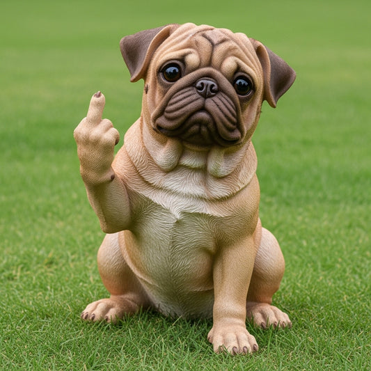 🐶Rude Dog Middle Finger Figurines