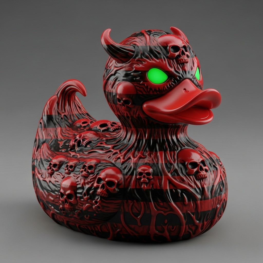 Devil's Skull Duck Ornament