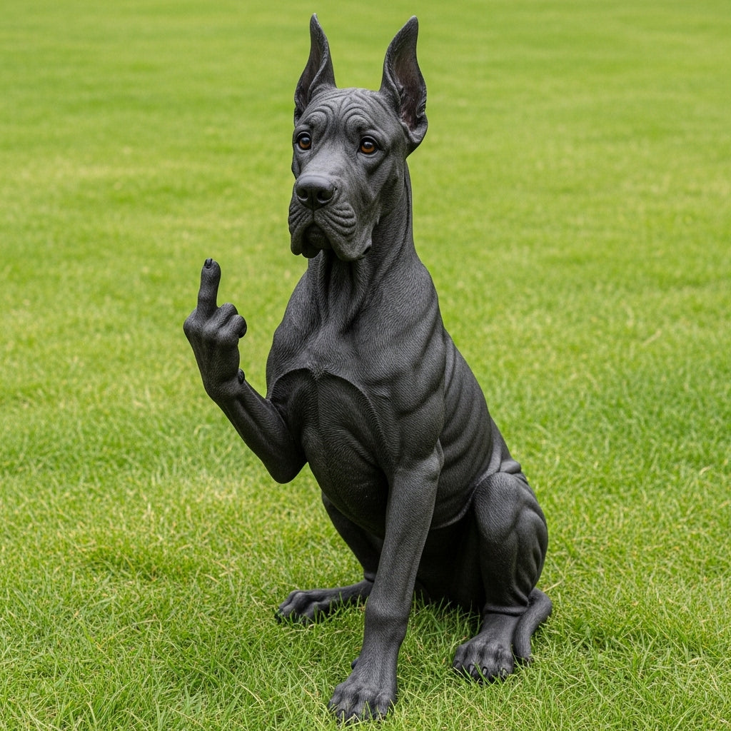 🐶Rude Dog Middle Finger Figurines