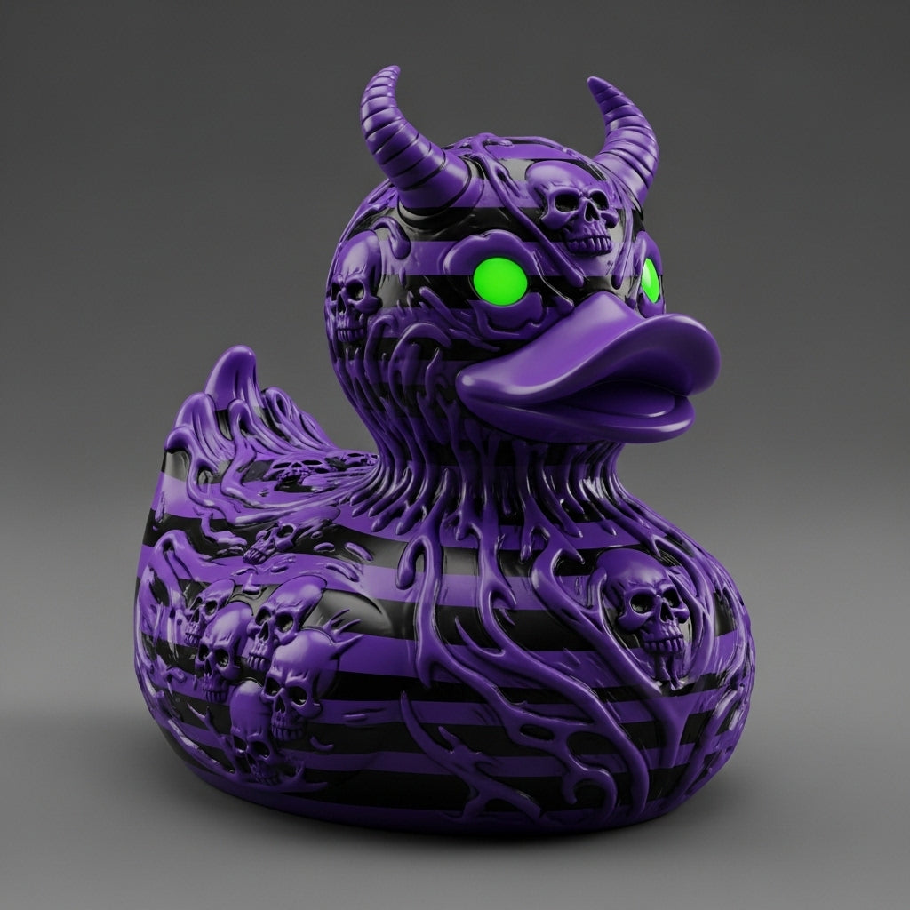 Devil's Skull Duck Ornament
