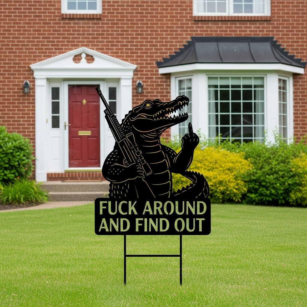 🤣 Middle Finger Jesus Yard Decor: Fk Around & Find Out😎