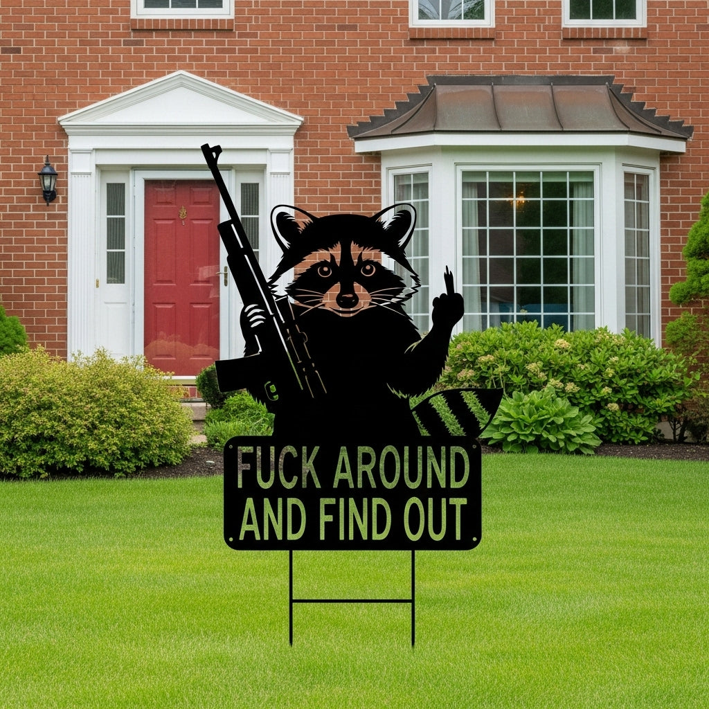 🤣 Middle Finger Jesus Yard Decor: Fk Around & Find Out😎