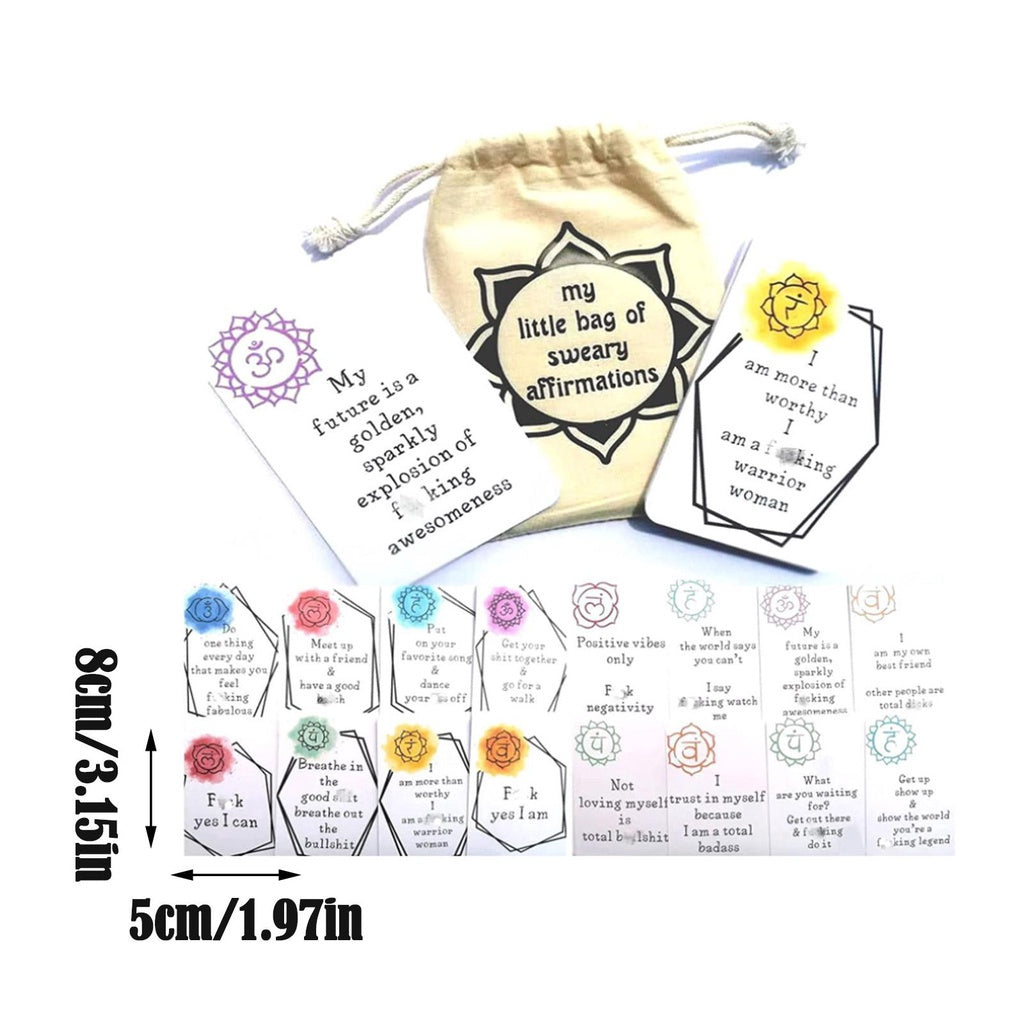 🎅Funny Affirmation Card Gift With Storage Pouch🎁