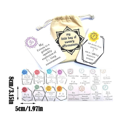 🎅Funny Affirmation Card Gift With Storage Pouch🎁