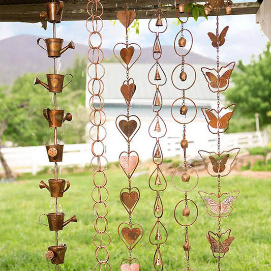🔥NEW ARRIVAL🔥Rain Chain Metal Garden Art Gift for Mom🦋