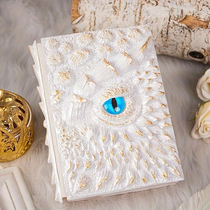 🐉Dragon Eye 3D Embossed Journal - Handmade Resin Engraved Notebook🐉