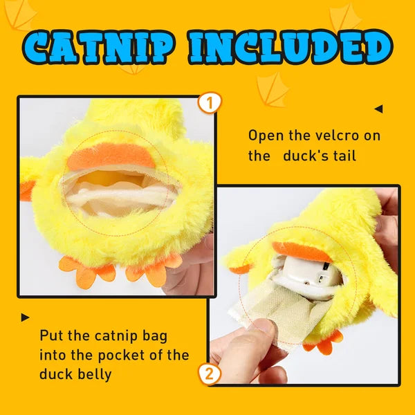 🐱Summer Hot Sale-48% Off 🔥 Cat Toys Rechargeable Flapping Duck🐱