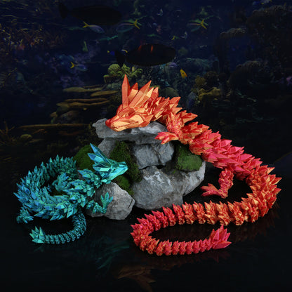 🏆LAST DAY SALE 49% OFF🐉3D-Printed Articulated Crystal Dragon