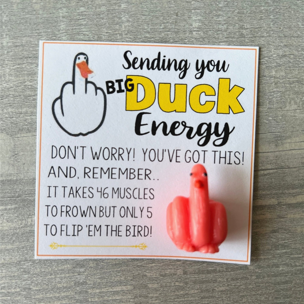 🤣Funny Middle Finger Duck Lucky Charm Gift🤣