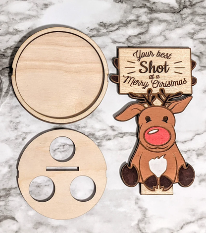 🥂Best Shot At A Merry Christmas Bottle Holder🎅