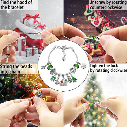 💥78% OFF NOW💥--24 Pcs DIY Christmas Advent Calendar Bracelets Set❤