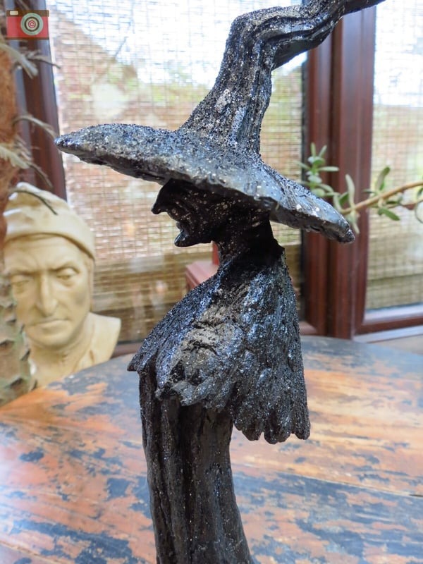 🔥LAST DAY 49% OFF - 🧙‍♀️💫Handmade Black Witch Statue: The Guardian of Your Home