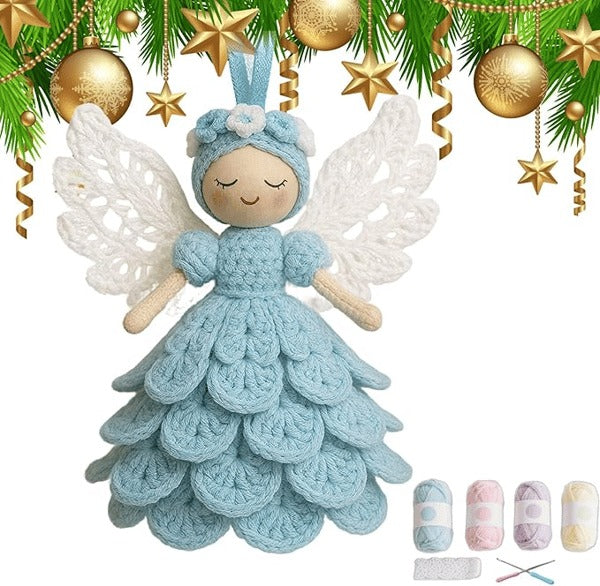 👼DIY Crochet Angel Ornament Kit 🧶| Perfect for Christmas 🎄 & Holiday Decor