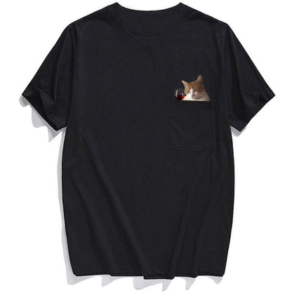 😾🖕Pocket Middle Finger Cat T-Shirt（Buy 2 Free Shipping）