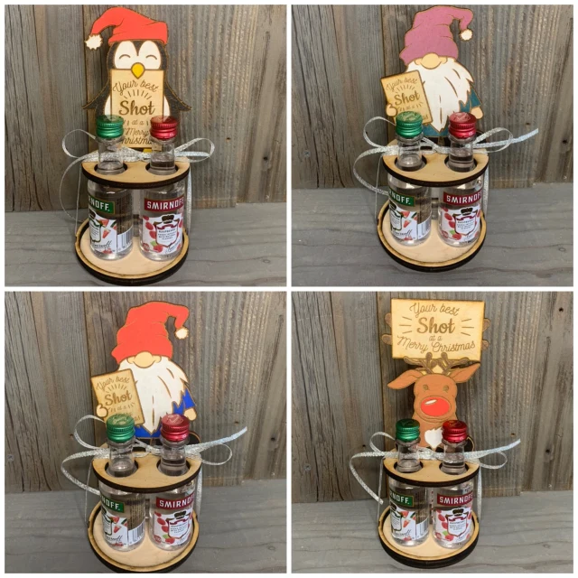 🥂Best Shot At A Merry Christmas Bottle Holder🎅