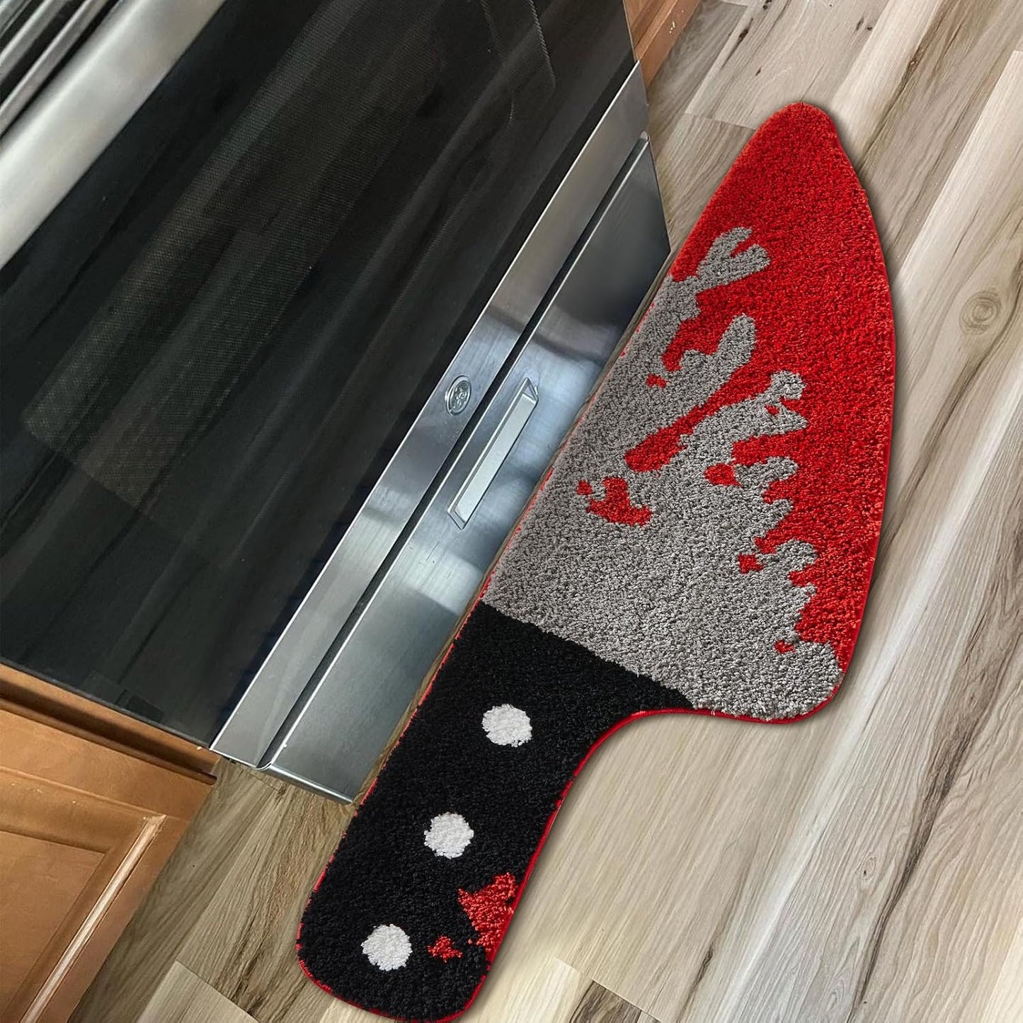 👿Halloween Scream Knife Throw Rug
