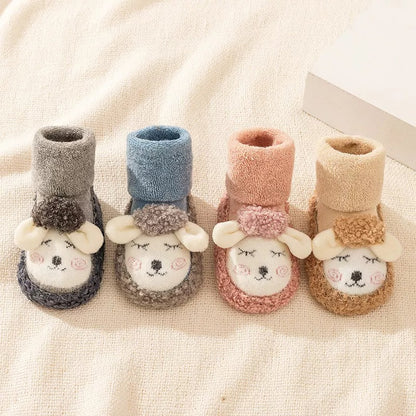 👶Baby Cartoon Plush Cotton Toddler Shoes