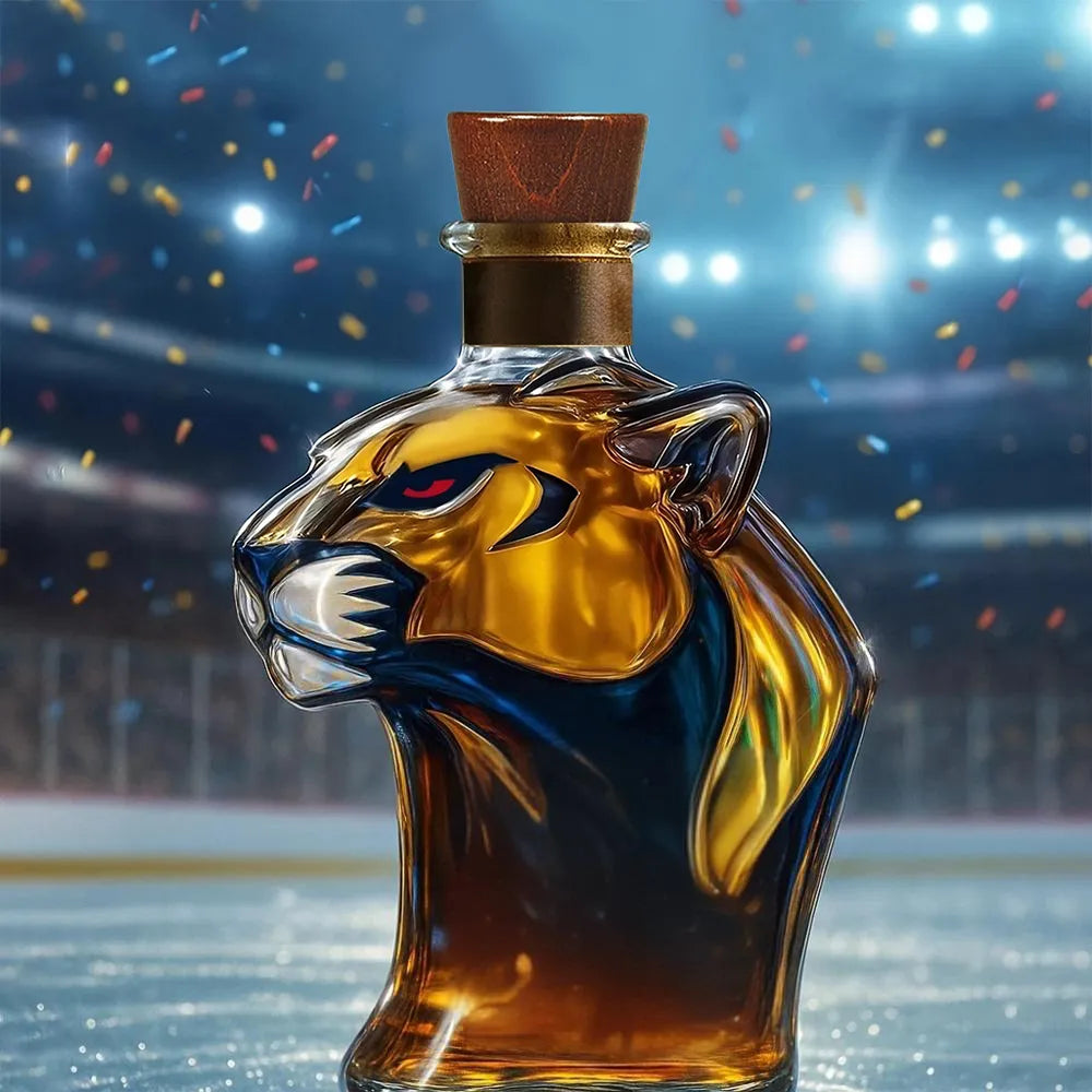 🐆🏒Celebrate the Florida Panthers winning the 2025 NHL Stanley Cup Championship Whisky Bottle🍺