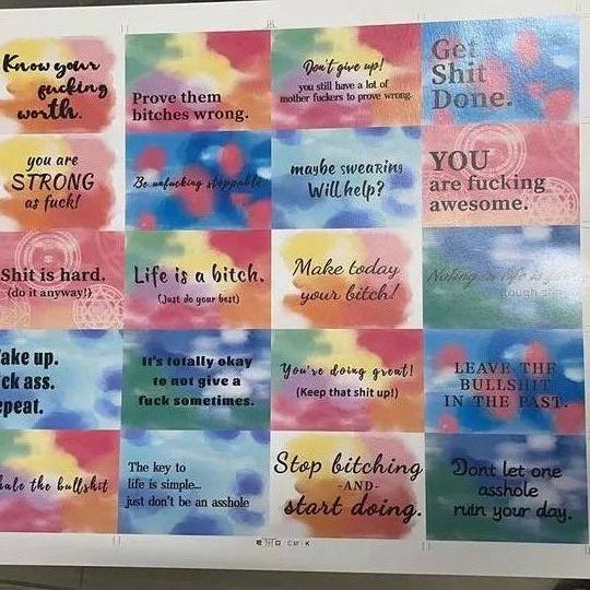 (⏰Christmas Sale!🌲- SAVE 50% OFF)☪Funny Motivation Cards Gift ✡️(1 Set of 20 Sheets)