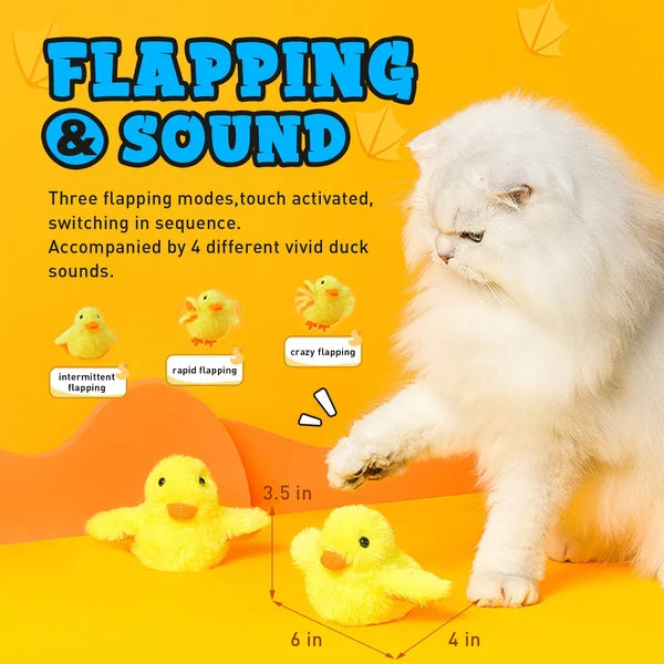 🐱Summer Hot Sale-48% Off 🔥 Cat Toys Rechargeable Flapping Duck🐱