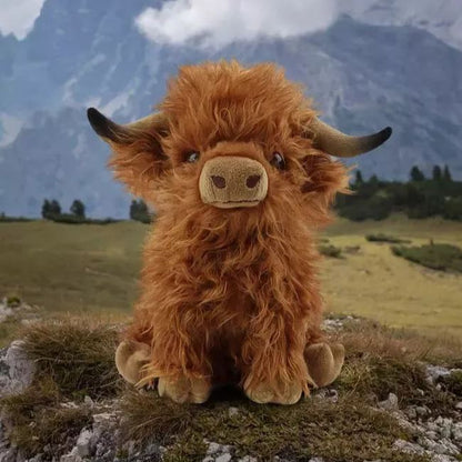 🎇New Arrival-Eco-Friendly Scottish Highland Cow Soft Plush Toy🐂