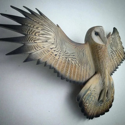 Barn Owl Sculpture Wall Art