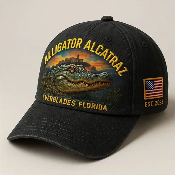 Alligator Alcatraz Law Enforcement Humor Hat