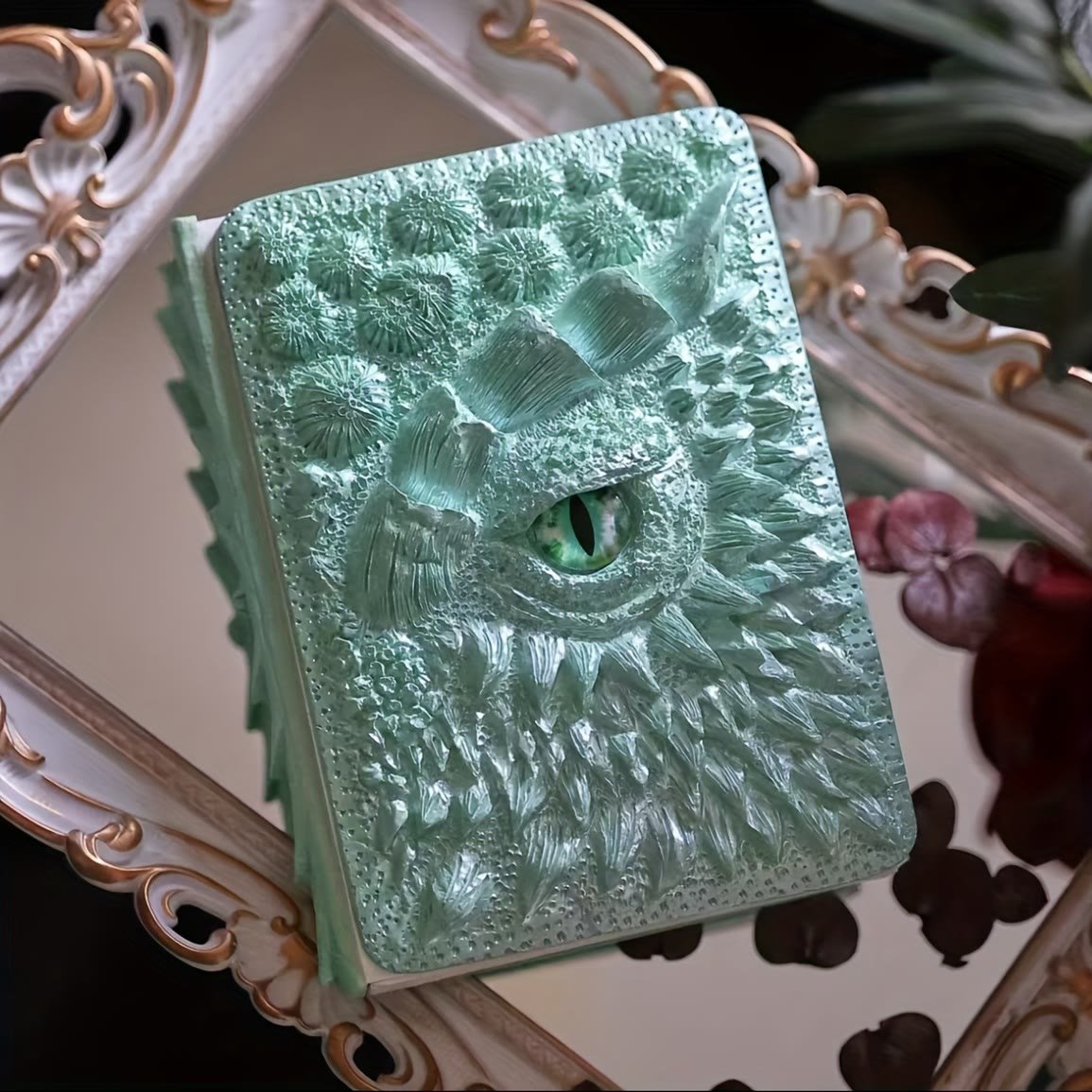 🐉Dragon Eye 3D Embossed Journal - Handmade Resin Engraved Notebook🐉