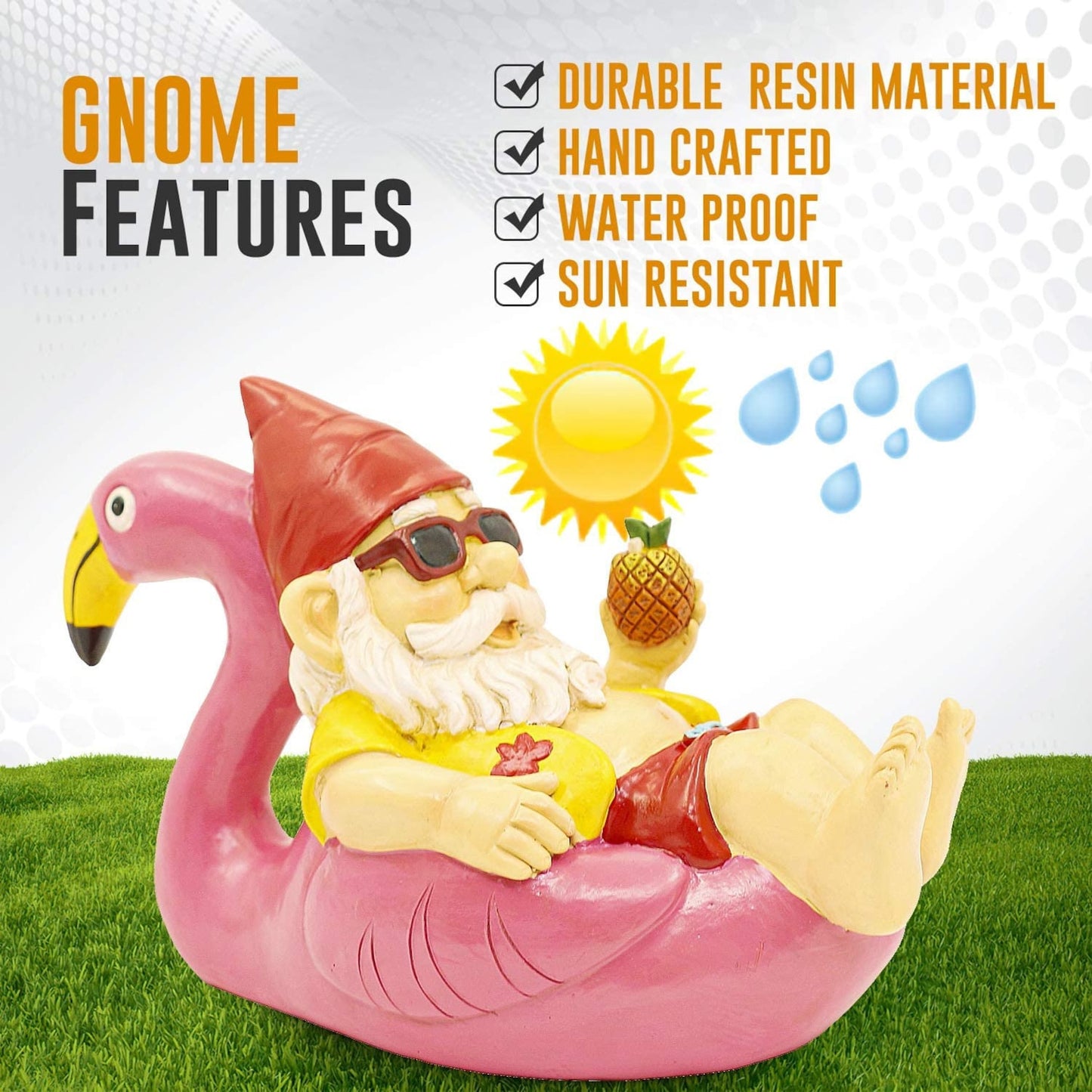 🎁Garden Gnome Statue on Flamingo