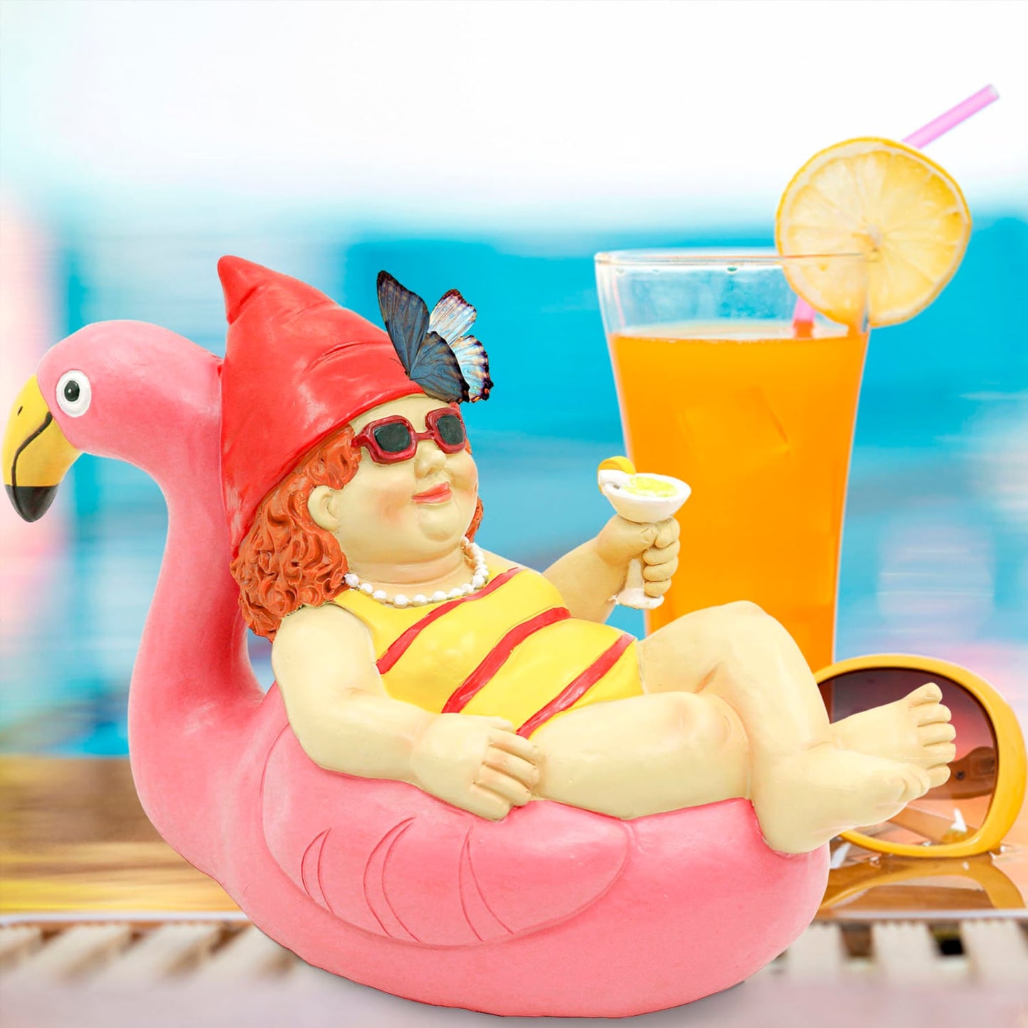 🎁Garden Gnome Statue on Flamingo