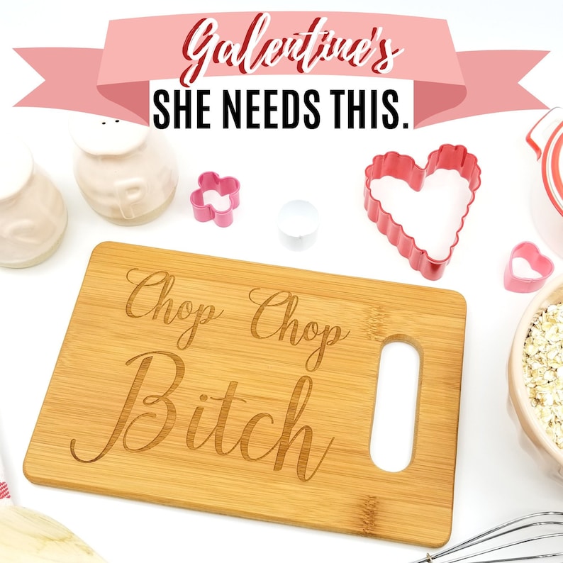 🎁Chop Chop Bitch - Funny Cutting Board🤣