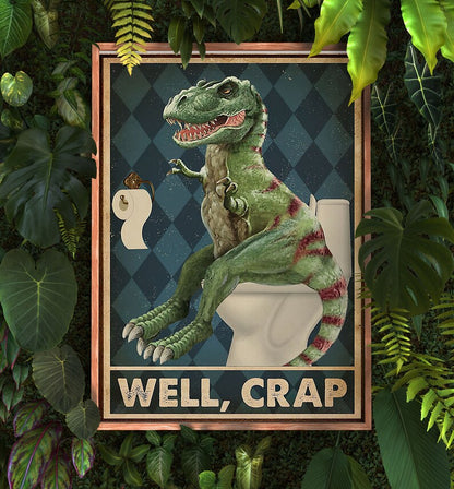 Funny Animal Poste -Vintage Bathroom Wall Art