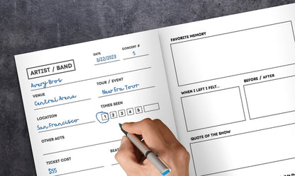 🎼Concert Journal | Track Favorite Concerts