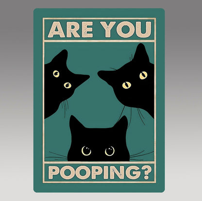 Funny Animal Poste -Vintage Bathroom Wall Art