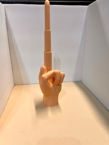 Collapsing Middle Finger Sculpture with Retractable Middle Finger🖕