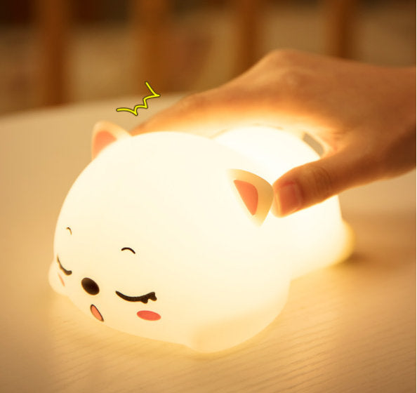 🔥Colorful Cat LED Dimming Night Light😺