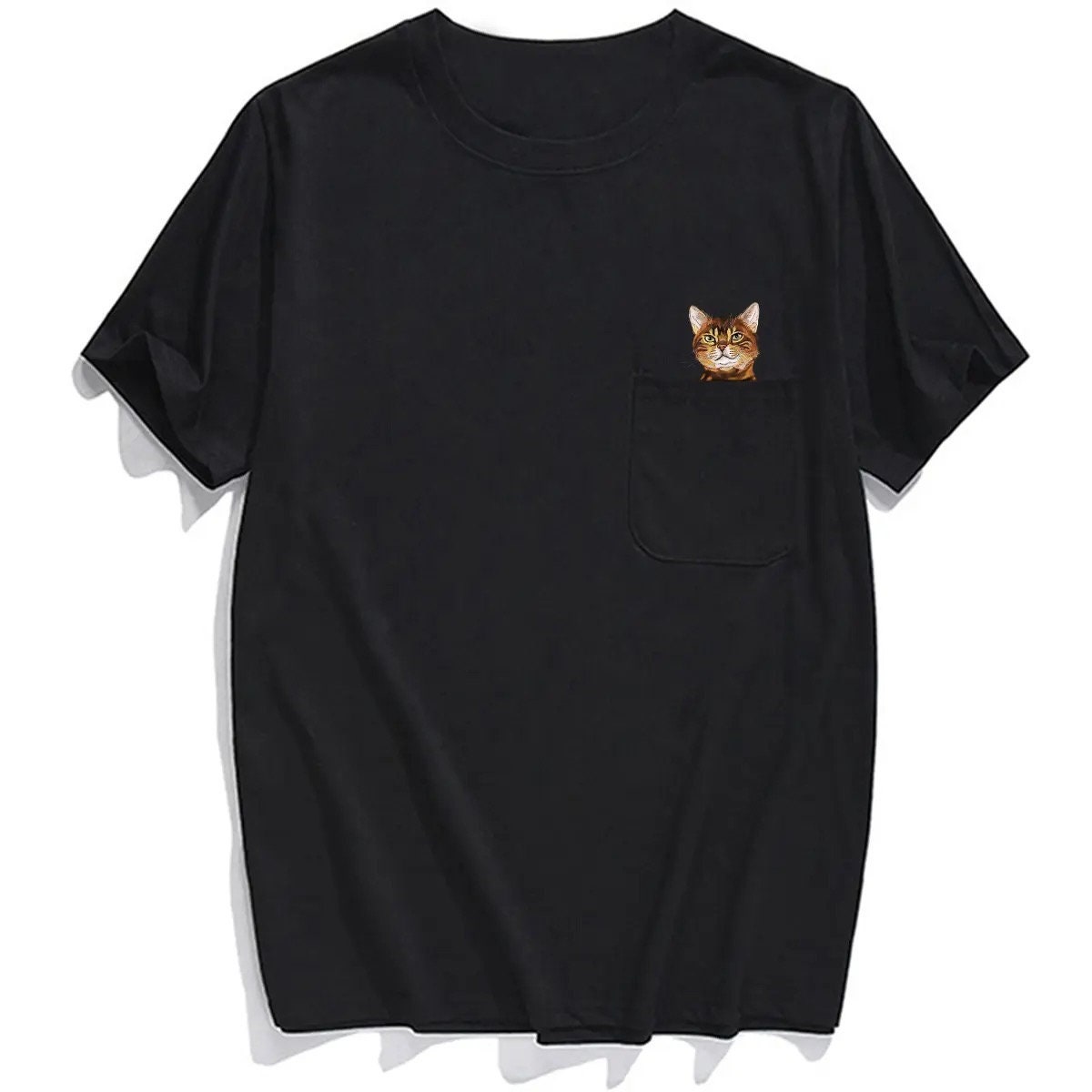 😾🖕Pocket Middle Finger Cat T-Shirt（Buy 2 Free Shipping）