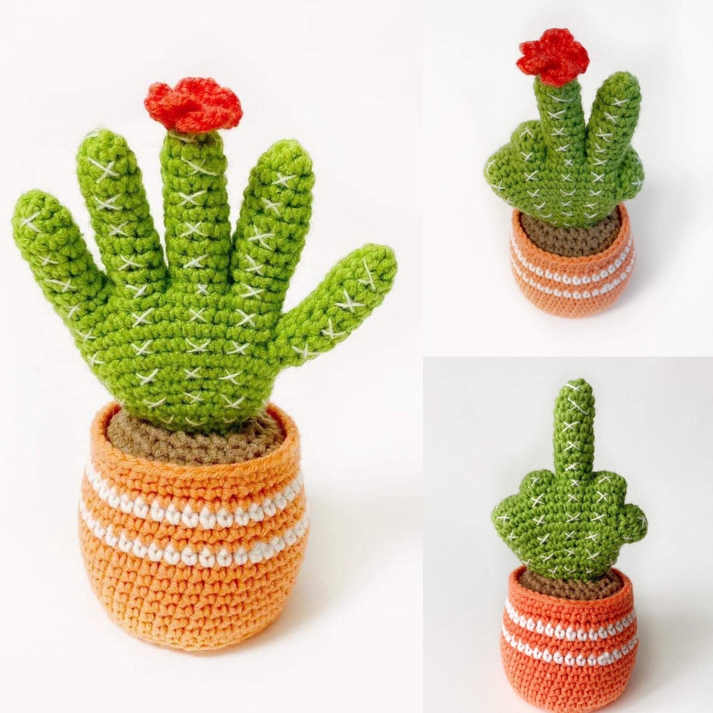 🤣Funny Cactus With Movable Fingers