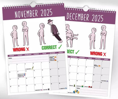 How to talk to small people – 2025 Wall Calendar - Funny - Quirky - Christmas