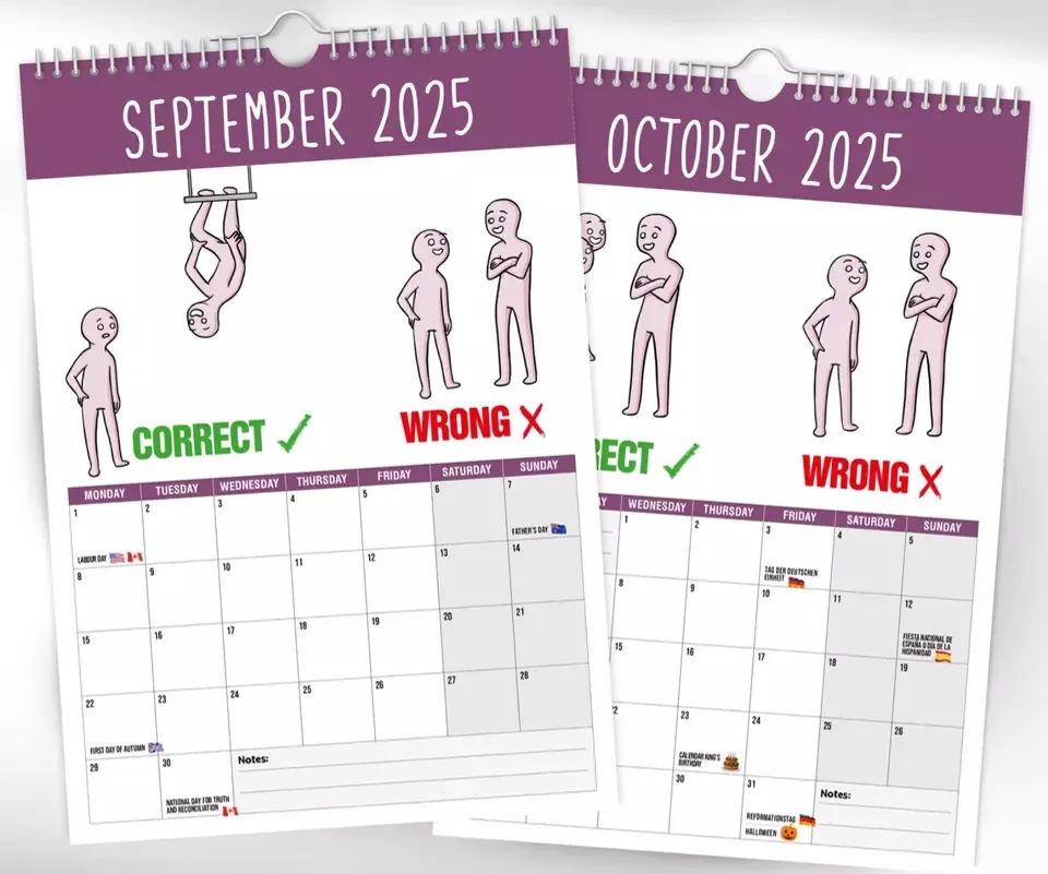 How to talk to small people – 2025 Wall Calendar - Funny - Quirky - Christmas